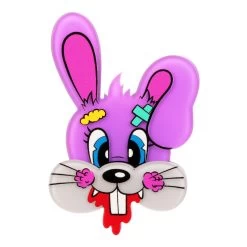 Irregular Choice Busted Bears Battered Bunny Brooch