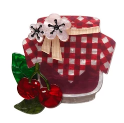 Erstwilder Botanical Fruit Black Cherry Bounce Brooch