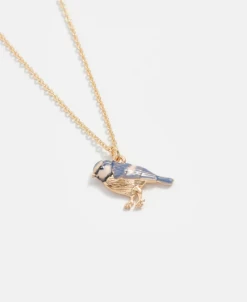 Fable England Blue Tit Short Necklace