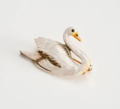 Fable England Swans Brooch