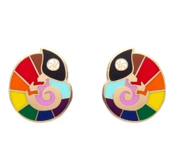 Erstwilder Pride And Joy Carmels Colourful Enamel Stud Earrings