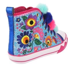 Irregular Choice Carnival Carnation Blue -Chic Shoes Store CarnivalBL3