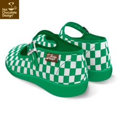 Chocolaticas Checkers Green -Chic Shoes Store Checkers1