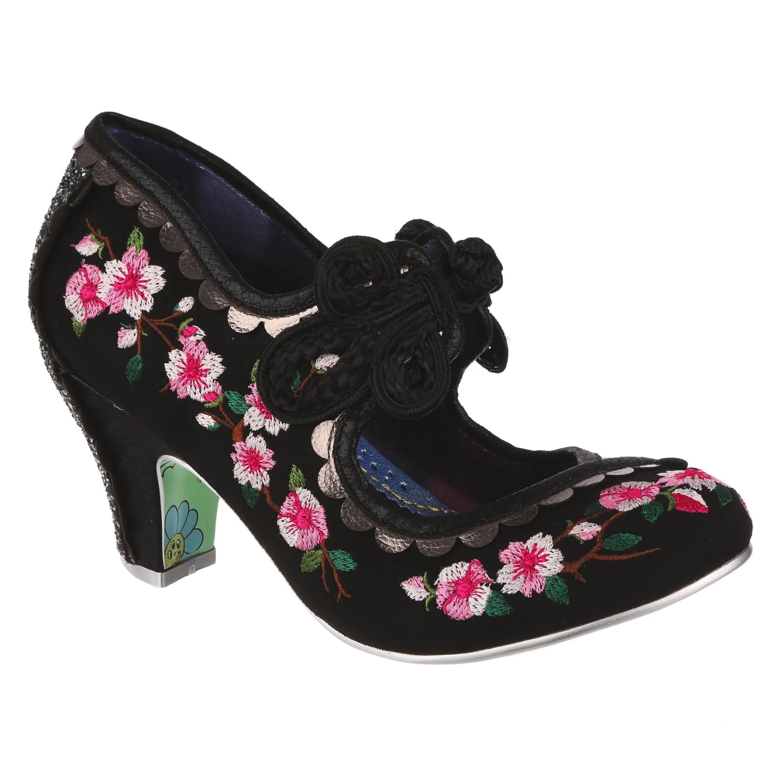 Irregular Choice Cherry Blossoming Black 1 Irregular Choice Cherry Blossoming Black