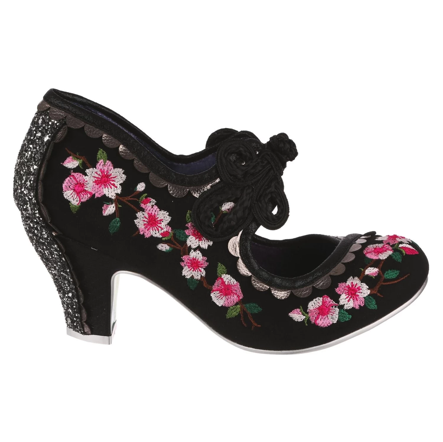 Irregular Choice Cherry Blossoming Black 2 Irregular Choice Cherry Blossoming Black - Image 2