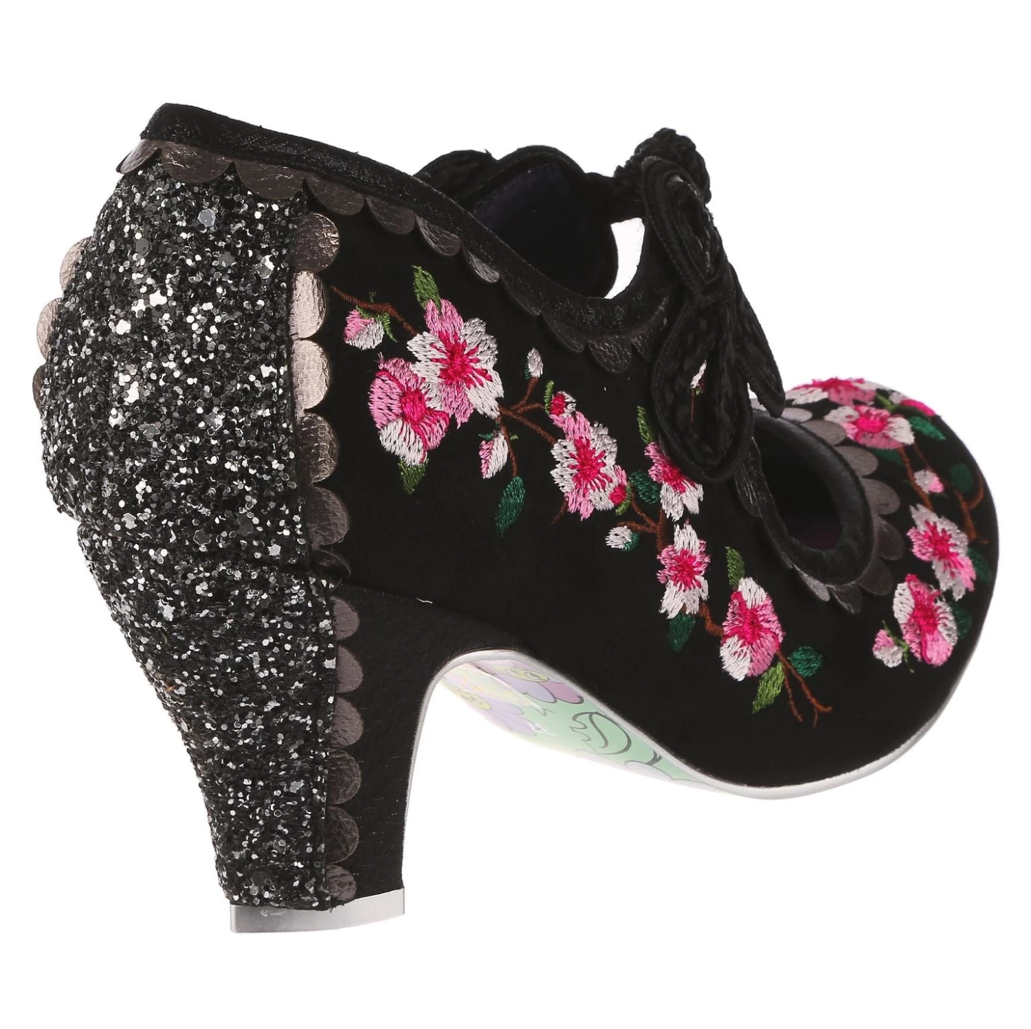 Irregular Choice Cherry Blossoming Black 3 Irregular Choice Cherry Blossoming Black - Image 3