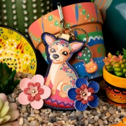Vendula Mexican Garden Chihuahua Key Charm -Chic Shoes Store ChiCharm3
