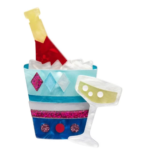 Erstwilder Modern Holiday Christmas Baubles Brooch 1 Erstwilder Modern Holiday Christmas Baubles Brooch