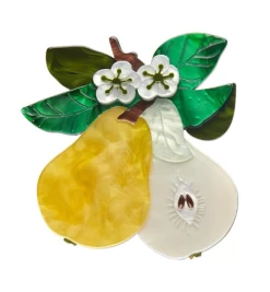 Erstwilder Botanical Fruit Compare The Pear Brooch