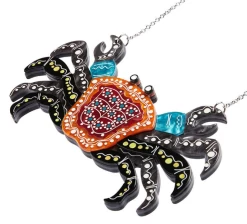 Erstwilder Melanie Hava Crab Gadambal Necklace -Chic Shoes Store CrabNL4