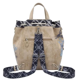 Vendula English Coast Scrapbook Duffle Backpack -Chic Shoes Store Duffle12