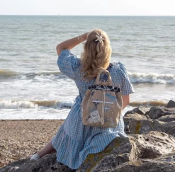 Vendula English Coast Scrapbook Duffle Backpack -Chic Shoes Store Duffle2