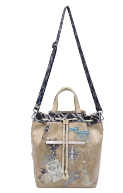 Vendula English Coast Scrapbook Duffle Backpack -Chic Shoes Store Duffle8