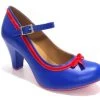Cristofoli Autumnal Eileen Colbalt Blue With Red Ribbon