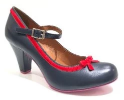 Cristofoli Eileen Navy With Red Ribbon