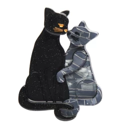 Erstwilder La Belle Epoque Feline Embrace Brooch