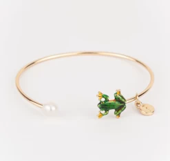 Fable England Enamel Frog Bangle
