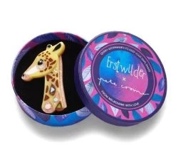 Erstwilder Pete Cromer Wildlife The Genteel Giraffe Brooch -Chic Shoes Store Giraffe3