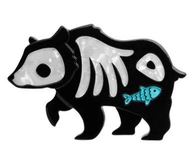 Erstwilder BB20 Grizzly Gruesome Brooch 1 Erstwilder BB20 Grizzly Gruesome Brooch