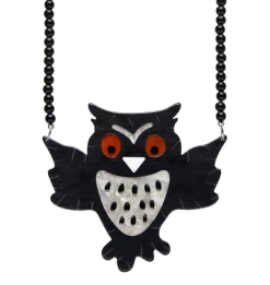 Erstwilder All Hallows Eve A Halloween Hoot Necklace