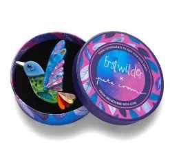 Erstwilder Pete Cromer Wildlife The Hardworking Hummingbird Brooch -Chic Shoes Store Hummingbird3