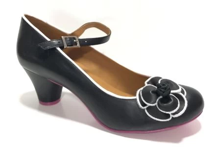 Cristofoli Julia Black With White Trim 1 Cristofoli Julia Black With White Trim