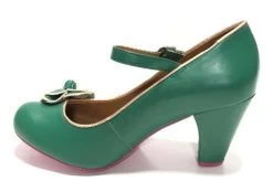Cristofoli Juliet Green With Rose Gold Trim -Chic Shoes Store JulietGreen5