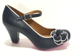 Cristofoli Juliet Navy Blue With White Trim -Chic Shoes Store JulietNavy2