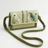 Fable England Kingfisher Embroidered Crossbody