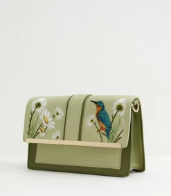 Fable England Kingfisher Embroidered Crossbody -Chic Shoes Store KingfisherCB3