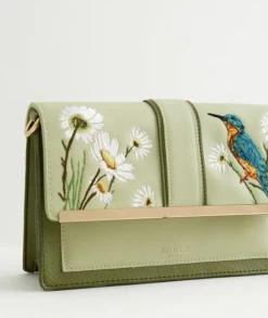 Fable England Kingfisher Embroidered Crossbody -Chic Shoes Store KingfisherCB5