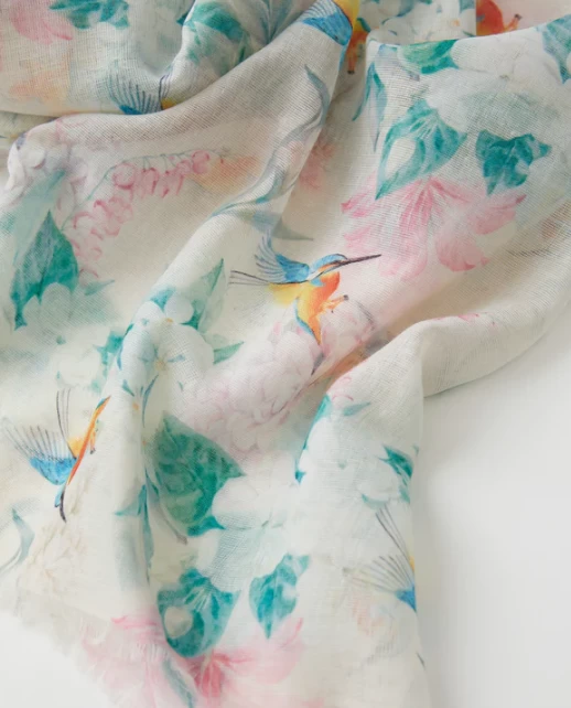 Fable England Kingfisher Scarf 2 Fable England Kingfisher Scarf - Image 2