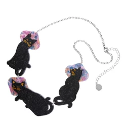 Erstwilder La Belle Epoque Le Chat Miaule Necklace -Chic Shoes Store LeChatNL4