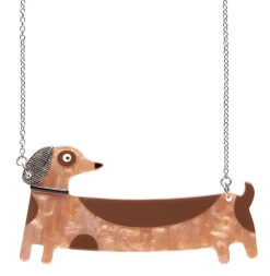 Erstwilder Terry Runyan Long Dog Necklace