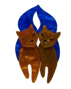 Erstwilder 10th BD The Lovecats Brooch