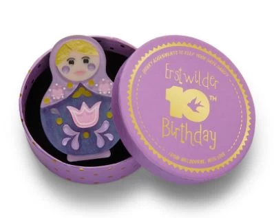 Erstwilder 10th BD Matryoshka Memories Toy Brooch 2 Erstwilder 10th BD Matryoshka Memories Toy Brooch - Image 2