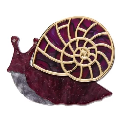 Erstwilder La Belle Epoque Painted Shell Brooch