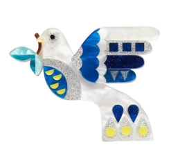 Erstwilder Modern Holiday Peace And Love Brooch