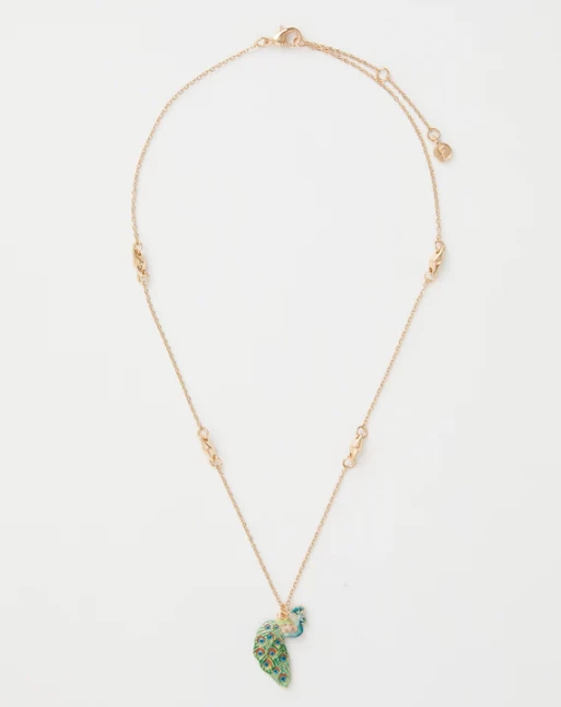 Fable England Peacock Short Necklace 2 Fable England Peacock Short Necklace - Image 2