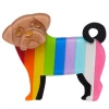 Erstwilder Pride And Joy Pebbles The Progressive Pug Brooch