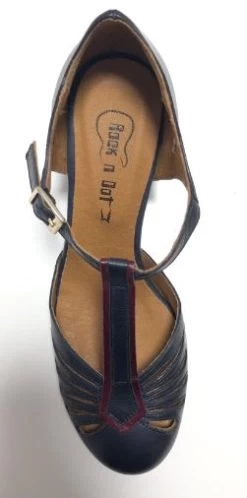 Rock N Dot Daphne Touch Deep With Burgandy Trim 9 Rock N Dot Daphne Touch Deep With Burgandy Trim -Chic Shoes Store PerugiaNavy5