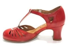 Rock N Dot Daphne Red With Rose Trim 7 Rock N Dot Daphne Red With Rose Trim -Chic Shoes Store PerugiaRed4