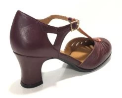 Rock N Dot Daphne Wine With Coral Trim -Chic Shoes Store PerugiaWine3