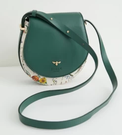 Fable England Pumpkin Green Saddle Bag