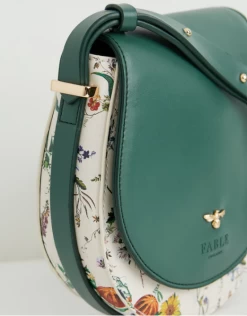 Fable England Pumpkin Green Saddle Bag -Chic Shoes Store PumpkinSaddle2