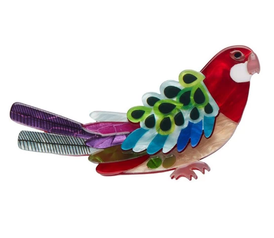 Erstwilder Jocelyn Proust Rosie Rosella Brooch 1 Erstwilder Jocelyn Proust Rosie Rosella Brooch
