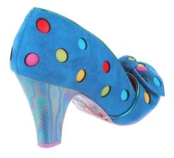 Irregular Choice Spot The Dot Blue -Chic Shoes Store SpotBL3