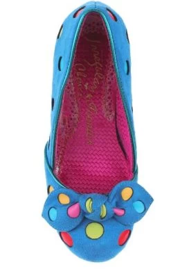 Irregular Choice Spot The Dot Blue -Chic Shoes Store SpotBL4