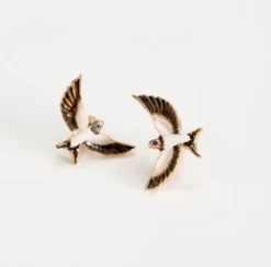 Fable England Swallow Stud Earrings