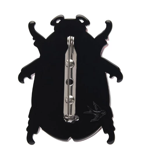 Erstwilder Botanical Fruit Summer Scarab Brooch 2 Erstwilder Botanical Fruit Summer Scarab Brooch - Image 2